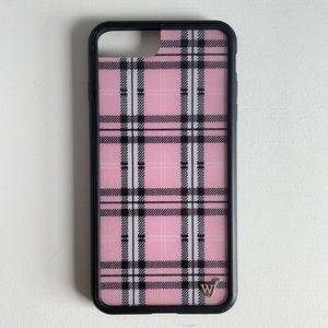 Wild Flower iPhone 8+ plaid case